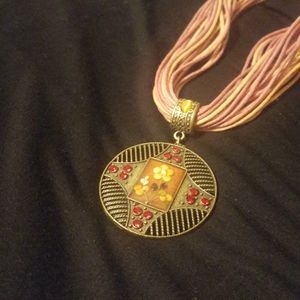 Vintage Necklace in Coral and Red